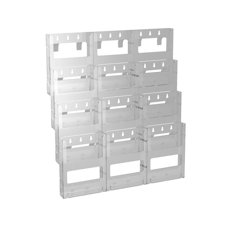 AZAR DISPLAYS 12-Pocket Bifold Wall Mount 252323